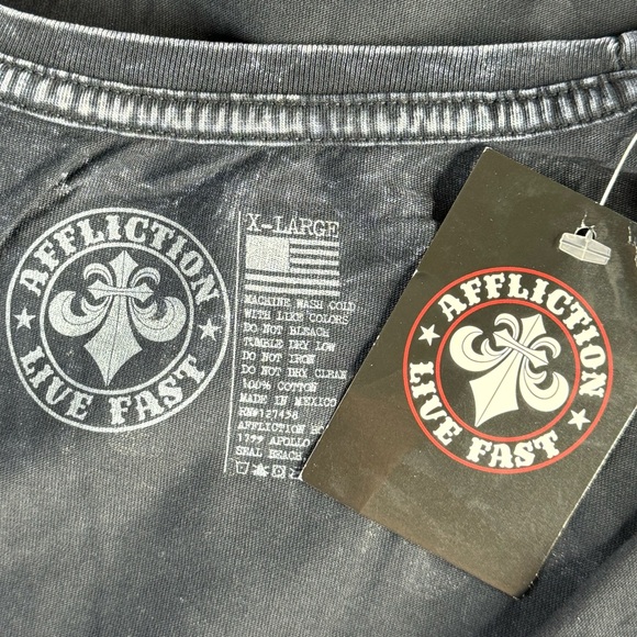 Affliction Daytona Women’s Graphic Baby Tee -Size: XL - NWT - Picture 11 of 12